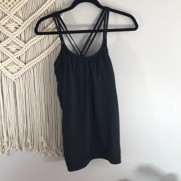 Athleta Hidden Agenda Black Tank Top M - Picture 2 of 7